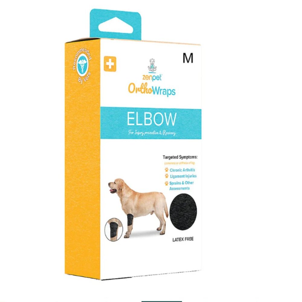 ZenPet Othrowraps Elbow Wrap for Dogs for injury prevention & recovery SZ MEDIUM